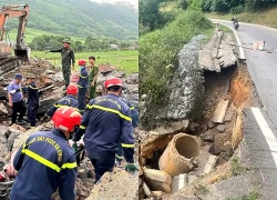 Nhiều vị trí bị sạt lở, sụt trượt trên Quốc lộ 6 qua tỉnh Điện Biên