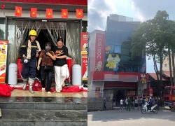 Cháy siêu thị ở Hà Nội, cảnh sát giải cứu 4 người mắc kẹt