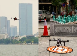 Công an Hà Nội dùng UAV gắn AI giám sát an ninh, tuần tra từ trên cao