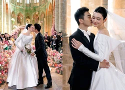 Đám cưới thượng lưu gây địa chấn showbiz sáng nay: Cô dâu chú rể hôn nhau say đắm, nhìn đâu cũng thấy phả ra "mùi tiền"
