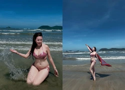 Hot girl Mai Thỏ khéo khoe vòng một lôi cuốn