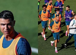 Ronaldo tuổi 41 vẫn bảnh bao, dẫn đầu dàn sao Bồ Đào Nha tập buổi đầu tiên tại World Cup 2026
