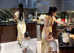 Con gái Phương Oanh bám mẹ không rời, một câu "than thở" của mẹ bỉm khiến dân tình cười nghiêng ngả