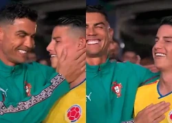 Viral màn tái ngộ của Ronaldo và James Rodriguez ở World Cup: CR7 lúc ở cạnh bạn thân đáng yêu cỡ này sao!