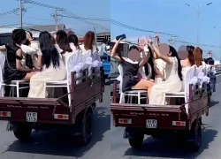 Vụ đoàn đưa dâu bằng xe ba bánh: 4 tài xế bị phạt, tịch thu 3 phương tiện