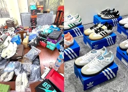 Đột kích kho giày dép giả hiệu Adidas, Gucci... cực lớn tại Tây Nha Trang