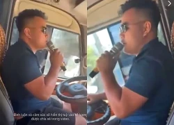 Tài xế vừa điều khiển ô tô vừa hát karaoke