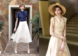 Khoe dáng quyến rũ, nữ tính hơn cùng váy xếp ly