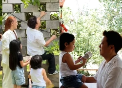 Trường Giang lộ biệt thự 70 tỷ ở Đồng Nai, đưa 2 con về nghỉ hè "gây sốt"