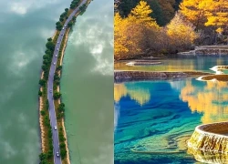 Cận cảnh vẻ đẹp siêu thực của 'hồ gương' tại Trung Quốc