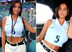 Bạn gái tin đồn cũ của Kylian Mbappe gây chú ý khi cổ vũ Uruguay