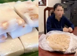 Người phụ nữ dùng hàn the để làm bánh đúc bán cho khách hàng