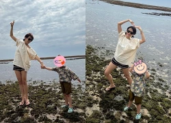 Son Ye Jin - Hyun Bin đi du lịch đúng dịp kỷ niệm đặc biệt, ai dè bị quý tử đẹp trai cao ráo chiếm sạch spotlight