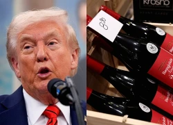 Tổng thống Trump dọa áp thuế 100% đối với rượu vang Pháp