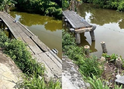 Bốn phiến đá cầu cổ hơn 100 năm tuổi bị lấy trộm, bán phế liệu