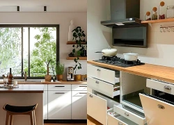 Cải tạo nhà lần hai, tôi bỏ hẳn tủ bếp treo tường: Căn bếp rộng hơn, sáng hơn và dễ dọn dẹp hơn hẳn