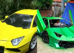Chiếc Lamborghini Aventador tự chế từ xe cũ mua ở bãi phế liệu