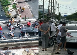 Ô tô tông nhiều xe máy, ít nhất 5 người bị thương