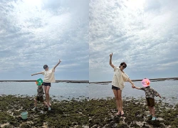 Son Ye Jin - Hyun Bin mải chụp ảnh cho nhau không trông chừng con để bé làm 1 việc gây nhức nhối