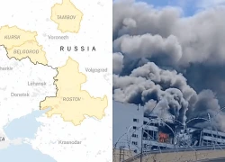 Ukraine tập kích xuyên biên giới, nhà máy quân sự Nga bốc cháy