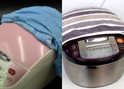 Vì sao nhiều người thích phủ khăn lên nồi cơm điện?