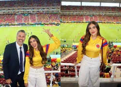Cô gái bất ngờ hot rần rần ở World Cup, bị nghi là "bạn gái trẻ" của huyền thoại Colombia, sự thật được hé lộ