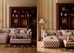 Mê mẩn với căn duplex với tông màu mận chín