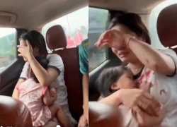 Mẹ ôm con gái 2 tuổi bị đứt lìa ngón tay cầu cứu, CSGT hành động khẩn