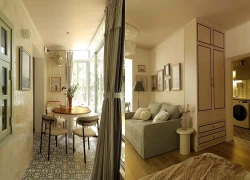 'Tái sinh' nhà tập thể cũ chỉ hơn 20m2 thành tổ ấm thanh lịch