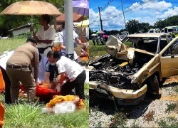 Cậu bé Thái Lan 11 tuổi lái xe đâm vào đoàn hành hương, 8 nhà sư thiệt mạng