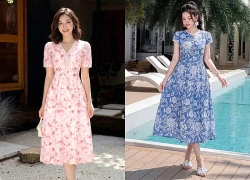 Đắm mình trong vẻ đẹp lãng mạn của váy hoa ngày nắng hạ