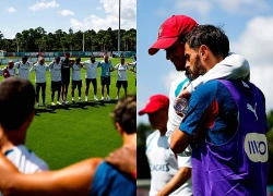 Khoảnh khắc Ronaldo xúc động, ôm chặt chia buồn với nỗi đau mất cha của trợ lý HLV Bồ Đào Nha