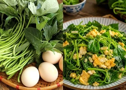 Không ngờ loại rau rẻ bèo này xào với trứng lại ngon đến thế, nồi cơm 5 bát vẫn thấy thiếu