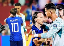 Ronaldo ôm chặt rồi thì thầm điều gì với Modric?
