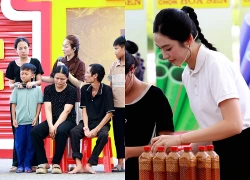 Á hậu Việt bật khóc nức nở, làm điều đặc biệt cho cô bé 15 tuổi