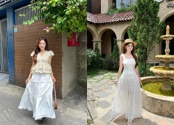Chân váy dài phủ sóng mọi bản phối ngày hè