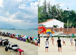 Chiều trên bờ kè Đông Hải