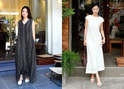 Váy linen suông họa tiết dịu dàng nhất mùa
