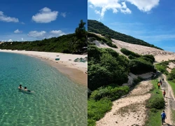Bãi biển xanh như ngọc, ít người biết khiến khách Hà Nội 'vượt khổ' ghé thăm