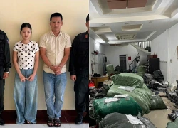 Cặp vợ chồng ở TPHCM sản xuất hơn 14.000 áo thun giả nhãn hiệu nổi tiếng