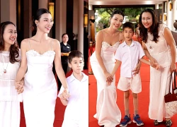 MC Hoàng Oanh trẻ trung ở tuổi 36, hiếm hoi đưa con trai lai Tây xuất hiện