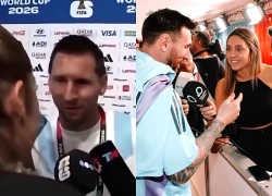 Messi đập tan tin đồn ngoại tình với nữ phóng viên bằng một hành động ngay trước ống kính truyền thông World Cup