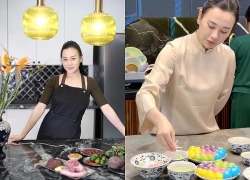 Phương Oanh một mình chăm cặp song sinh vẫn tự tay nấu ăn: Nhìn mâm cơm thấy độ tỉ mỉ