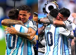 Cái ôm đầy cảm xúc của Messi và Enzo