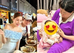 Saka Trương Tuyền lưu diễn cùng chồng, mẹ ruột lên chăm cháu, CĐM bàn tán