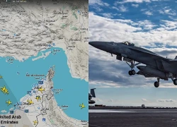 Trong lúc Mỹ tấn công Iran, hàng loạt máy bay quân sự xuất kích