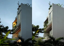 Giải pháp lệch tầng để mở rộng không gian nhà phố