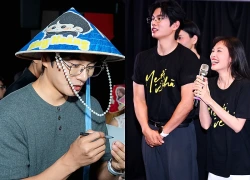 Lee Yi Kyung đội nón lá, bập bẹ tiếng Việt giao lưu cùng khán giả ở TPHCM
