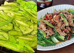Loại rau ít người chưa biết ăn nhưng vừa ngon lại bổ, nhiều nơi bán 35.000 đồng/kg, đem xào thịt bò vừa giòn lại ngọt rất đã miệng
