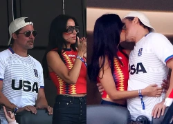 Mặc trận đấu World Cup căng thẳng, Brad Pitt và bạn gái kém 29 tuổi trên khán đài còn "nóng" hơn